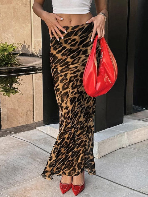 Leopard Print Maxi Skirt - HouseofHalley