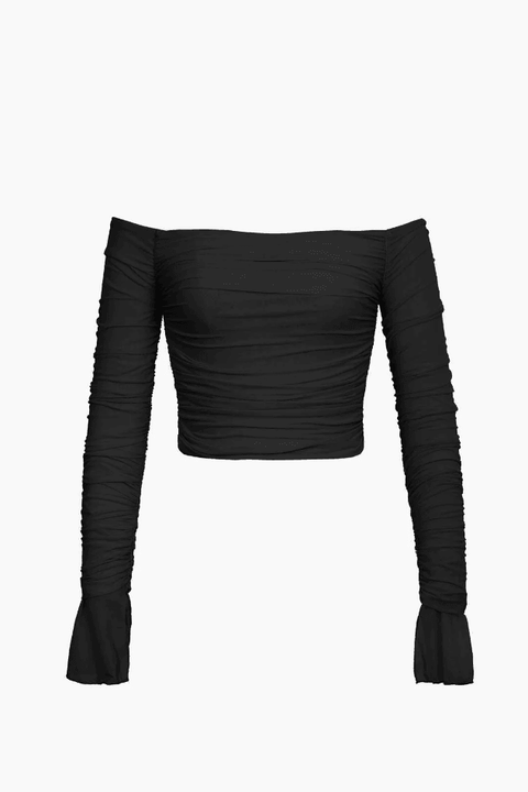 Off The Shoulder Long-Sleeve Top - HouseofHalley