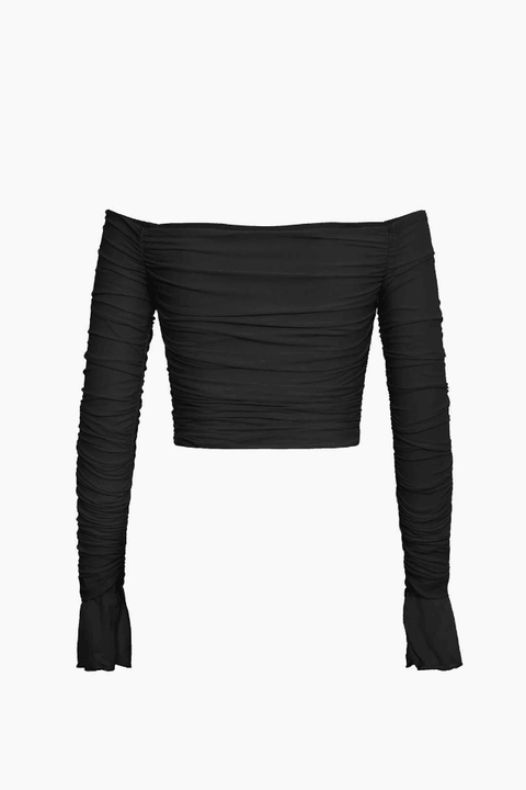 Off The Shoulder Long-Sleeve Top - HouseofHalley