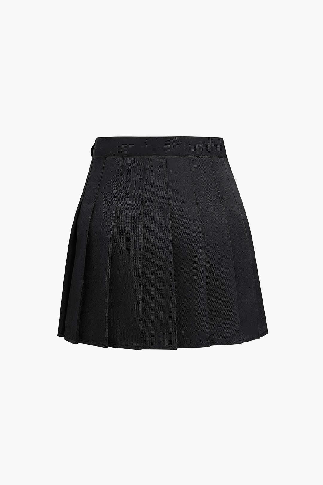 2024 Pleated Mini Skirt Black XS in Skirts Online Store | HouseofHalley.com