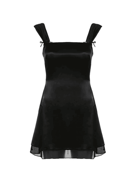 Reversible Sleeveless Black Mini Dress - HouseofHalley